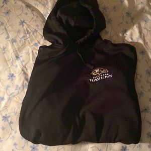 BALTIMORE RAVENS HOODIE SIZE L BLACK